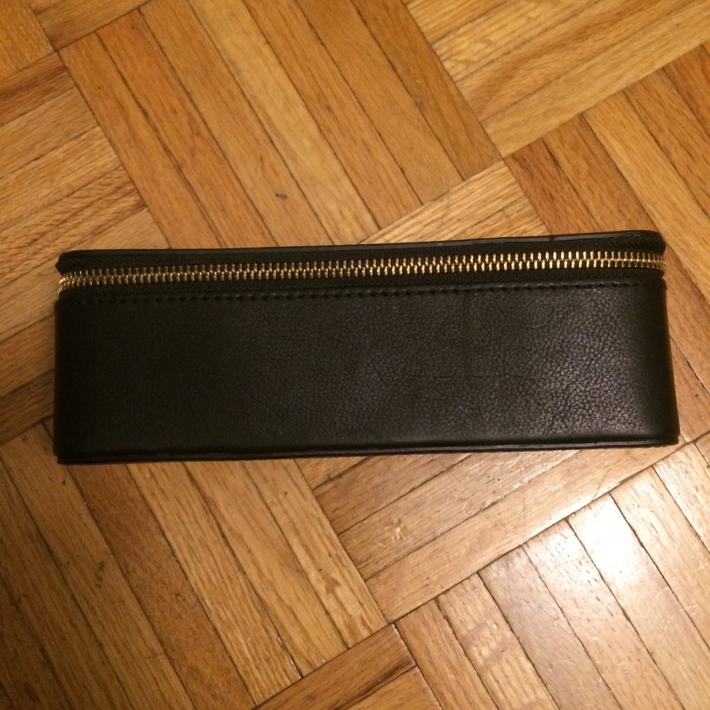 Fossil watch leather zipper carry case box - Picture 2 of 5